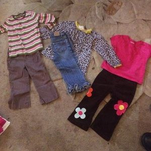 Girls 3 outfits size 18mo-2T